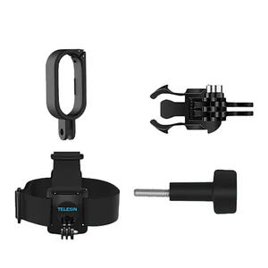 telesin frame set for instar 360 go2 camera with headband for selfie stick tripod helmet chest strap backpack clip vlog shot free global shipping