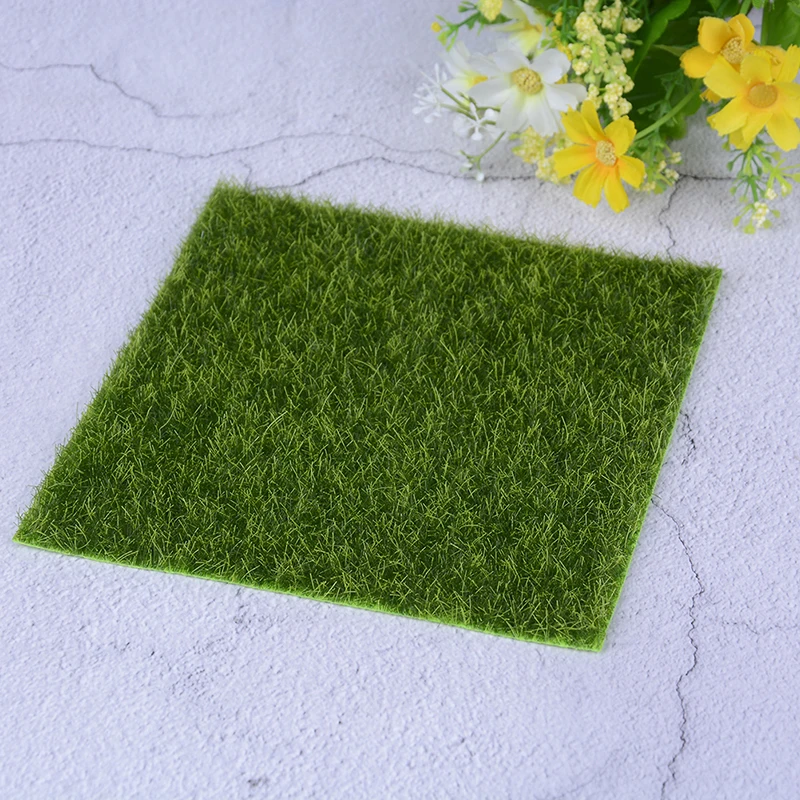 

15*15cm Mini Fake Moss Artificial Lawn Micro Landscape Moss Grass Artificiais Flowers Foliage For Home Party Wedding Decoration