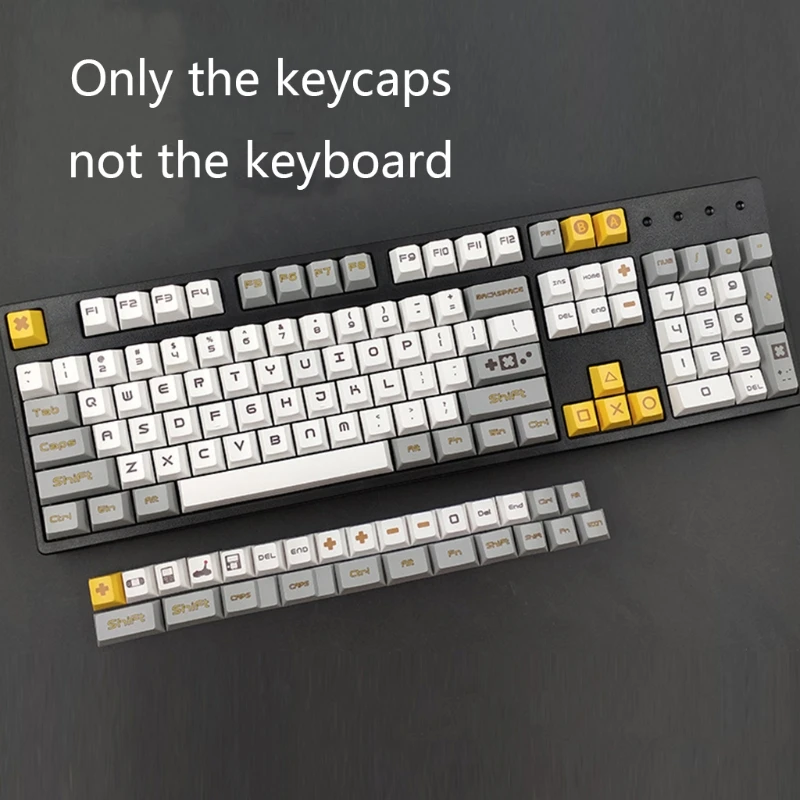

Game Theme 131 key PBT Keycaps Lettering Keys OEM Injection Key Cap for Cherry MX Mechanical Keyboard Key Cap Switches 96BA