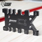 Фреза по дереву для соединения шип-паз линейка, высокоточный метрический измеритель британской карты для деревообработки, фрезерного станка, настольного станка, инструменты плотника инструментов