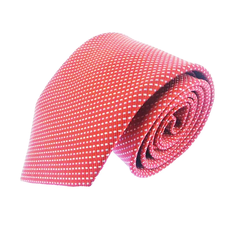 

Red Mens Ties New Man Fashion Dot Neckties Gravata Jacquard Slim Tie Business Tie For Men 8 CM