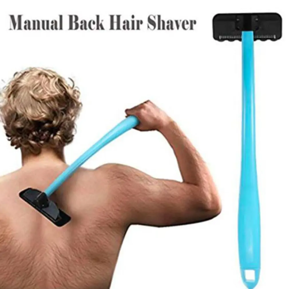 

Long Handle Safety Manual Back Hair Shaver Big Blade Trimmer Self Groomer Hair Removal Tool Whole Body Leg Hair Razor Trimer