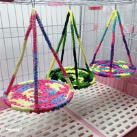 colorful weaving basket hammock cages bed for small animals pet guinea pig tunnel house hamster squirrel ferret hedgehog