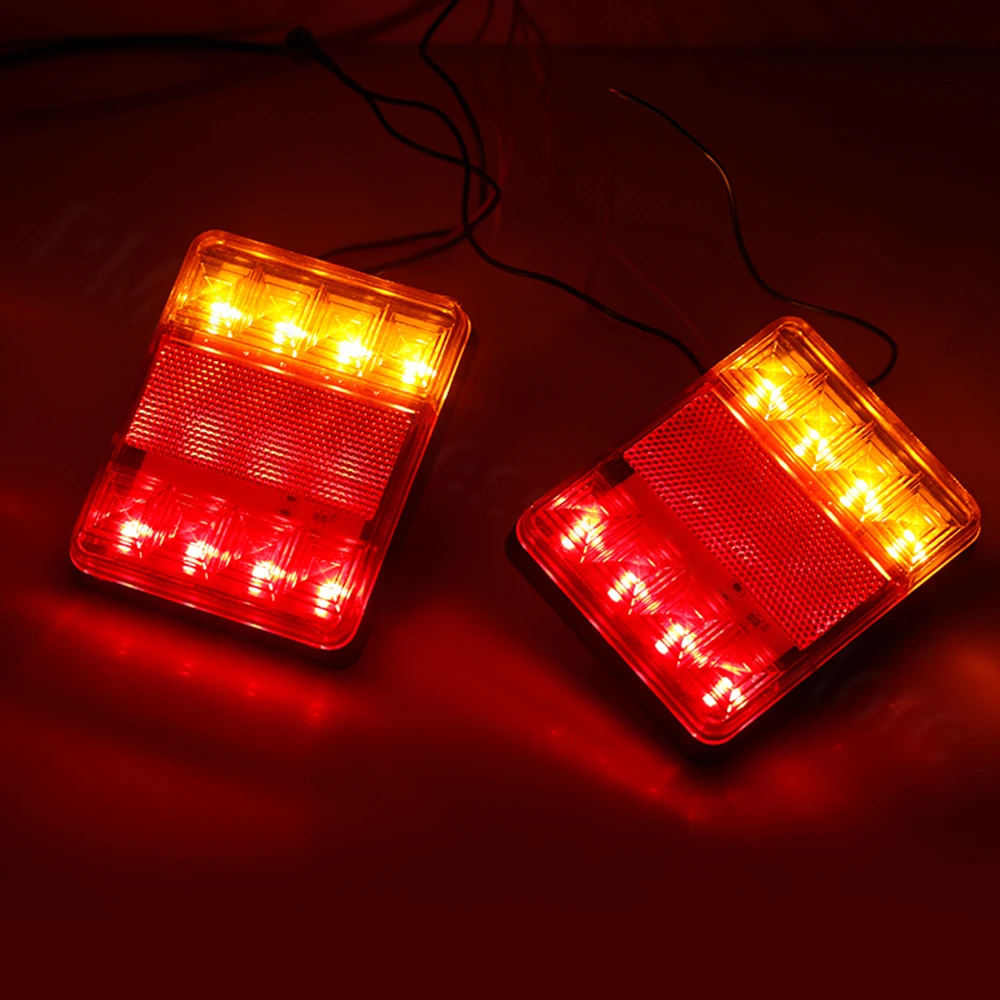 Водонепроницаемый Автомобильный задний фонарь PMFC 8 светодиодный Дов пара задних