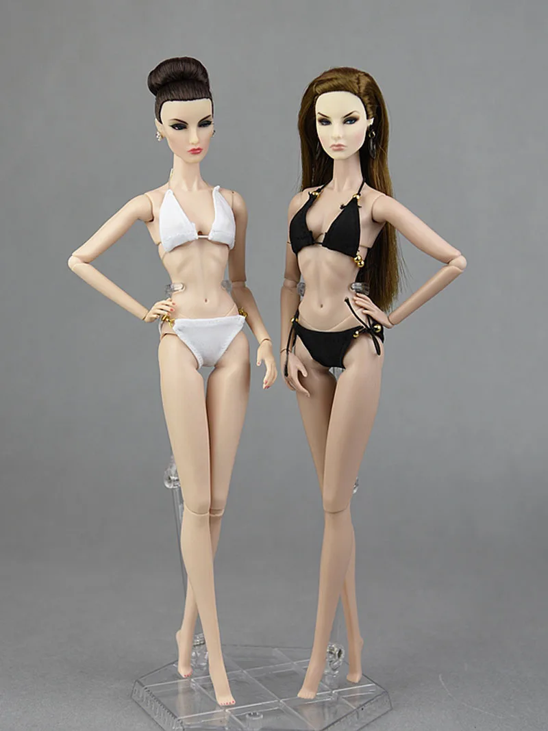 Купальники с металлическим блеском для кукол Барби Одежда пляжа бикини