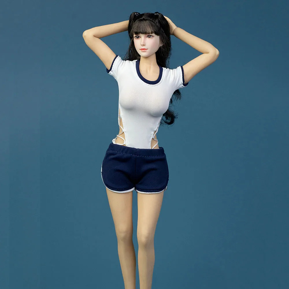 Brinquedos de Gelo Menina Escola Macacão High-fork Calções Esportivos Definir Roupas Modelo Caber 12 Body Soldier Figura Ação Soldado Feminino Corpo Ic1201 1 – 6