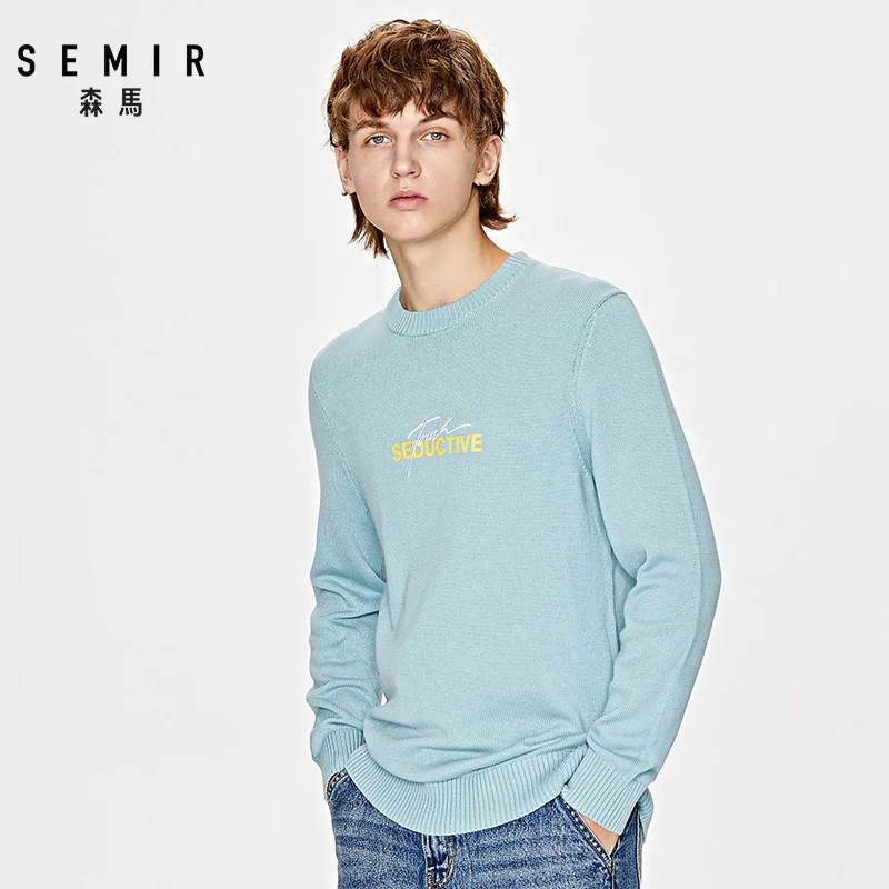 Свитер SEMIR мужской новинка весны 2020 свитер пуловер с круглым вырезом рубашка
