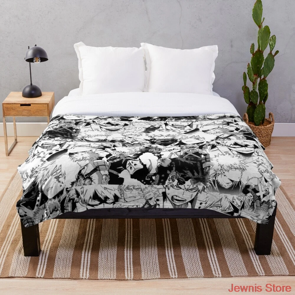 

Bakugou Katsuki collage BNHA Decke Quilt Bettwäsche für Mädchen Kinder Erwachsene Geschenk Schlafzimmer Decor Größe Vielzahl für