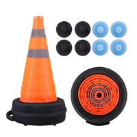 63cm folding road safety warning sign traffic cone orange parking barriers reflective road cones for model3 for y for x for s