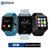 zeblaze gts bluetooth smart watch 1 54 hd touch screen smart wristbands fitness sport watch with 8 modes ip67 life waterproof