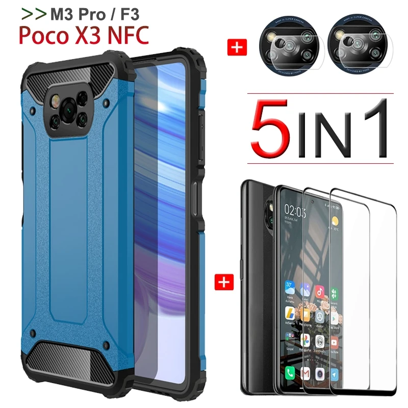 

Shockproof phone case is suitable for M3 Pro 5G Poco X3/F3 protective case, suitable for Xiaomi Poco X3 Pro protective case