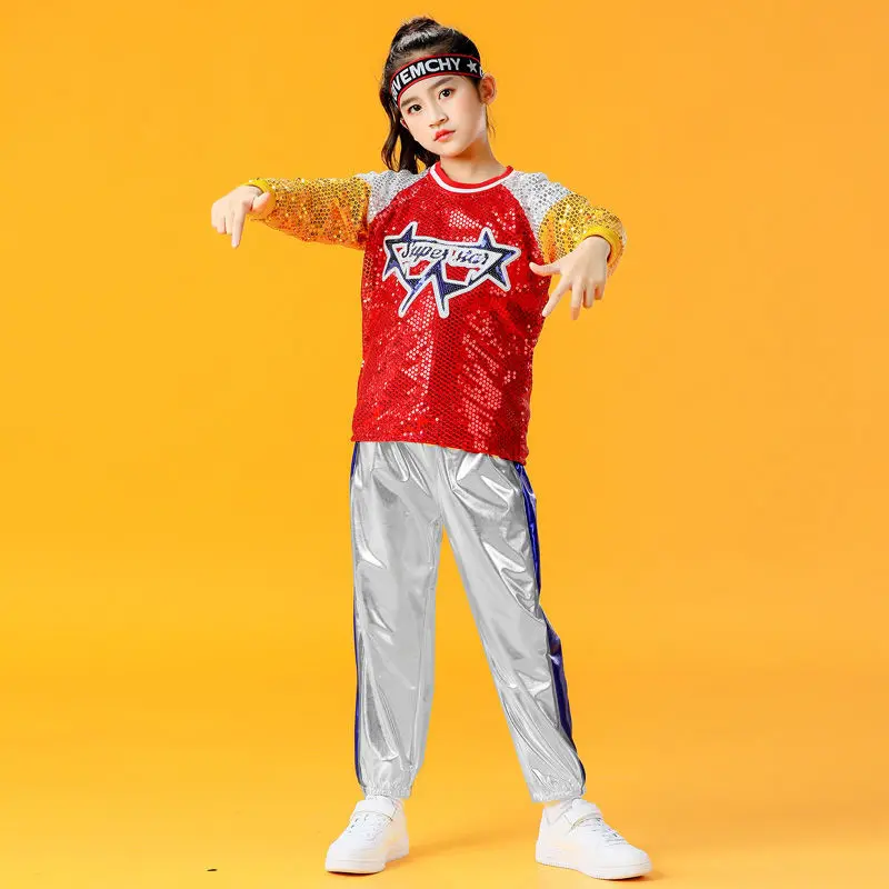 Новый детский костюм для современных джазовых танцев в стиле хип-хоп мальчиков и