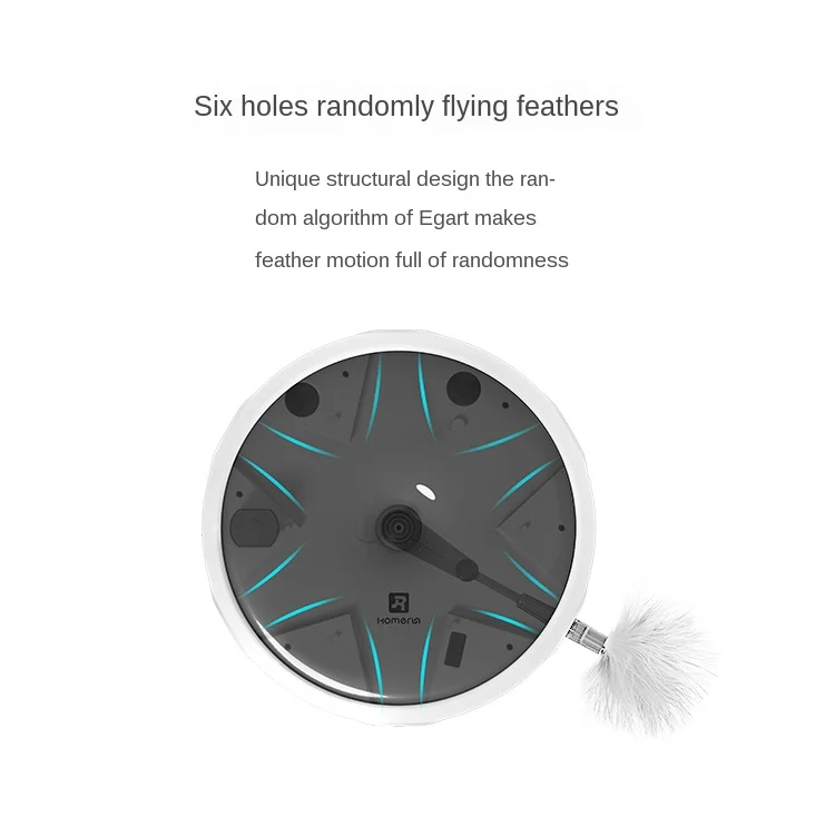 

Automatic Cat Funny Electric Feather Cat Toys Donut Modeling Intelligent Recognition Day And Night Free Hands Cat Free Play
