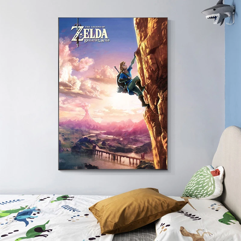 Zelda Легенда видео игра Настенная картина холст картины скандинавские постеры и