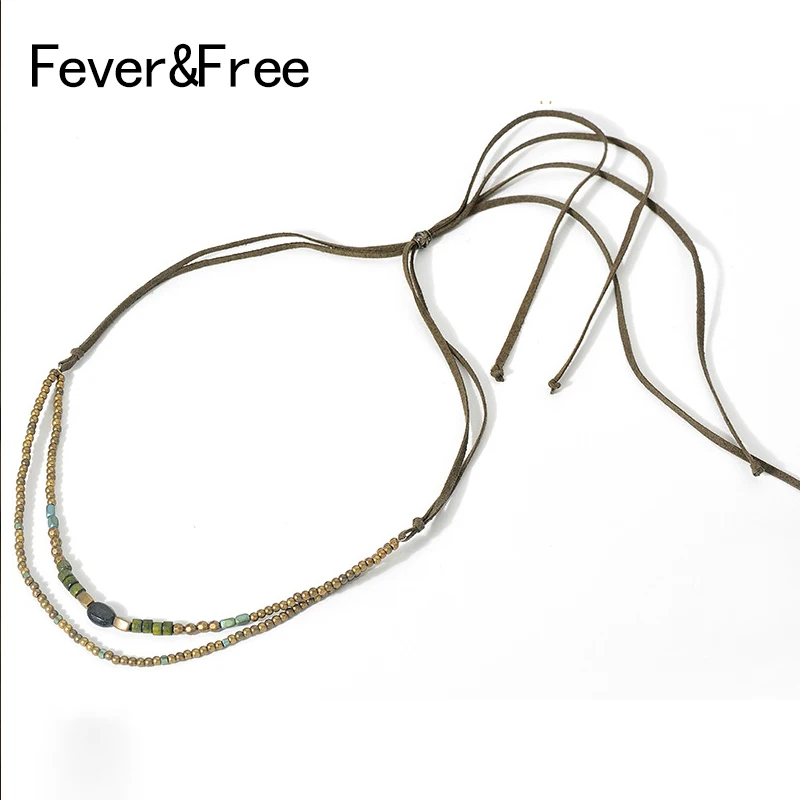 Fever & Free Ретро стиль 3 цвета бархатное замшевое ожерелье минимализм этническая