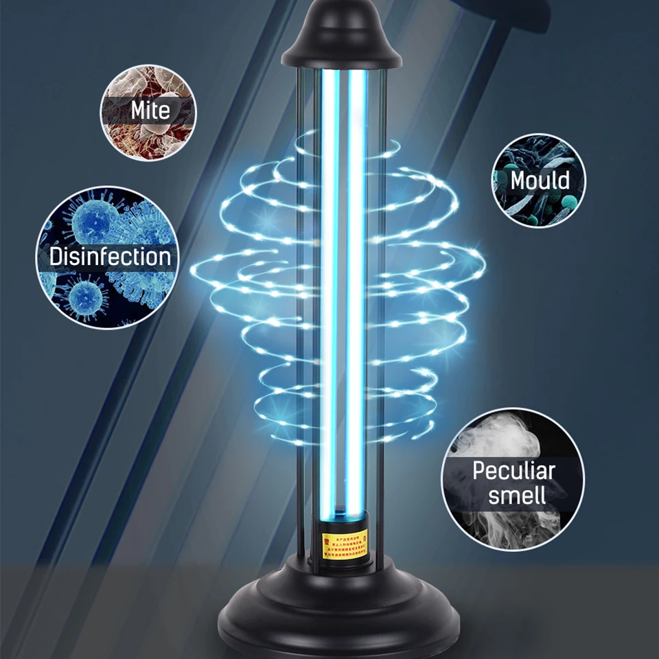 Озоновая УФ-лампа для дезинфекции с дистанционным управлением 360 градусов 38 Вт 110