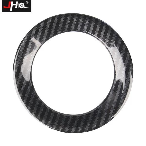 Steering Wheel Ring JHO автомобильные аксессуары, пластиковая накладка из углеродного волокна для- Jeep Grand Cherokee Laredo Limited - Название цвета: Steering Wheel Ring