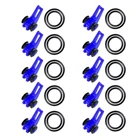 10 шт.лот пластиковый держатель рыболовных крючков для удочки, рыболовные приманки, приманки, рыболовные крючки, безопасные рыболовные аксессуары