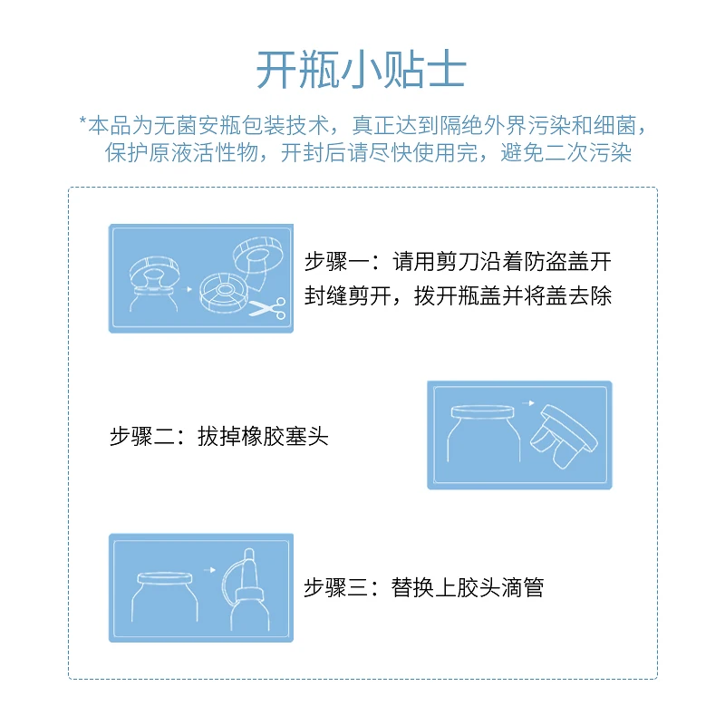 

Blue Copper Peptide Facial Serum 10 ml Hydrating Moisturizing Anti-Aging Repair Soothing Lifting Firming Beauty Salon essence