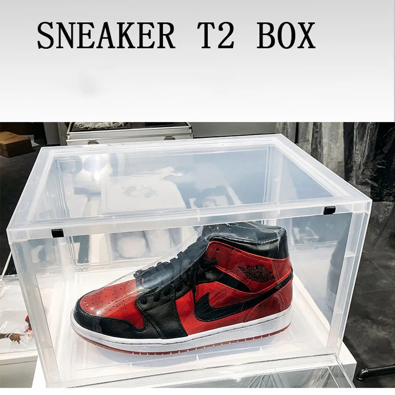 Прозрачная коробка для хранения ящиков обуви DIY собираемая комбинированная