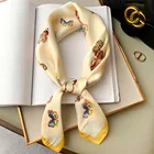 Новинка, летние украшения KOI LEAPING, женские модные шарфы, популярный маленький квадратный шарф с принтом бабочки, мягкий головной платок, популярный подарок