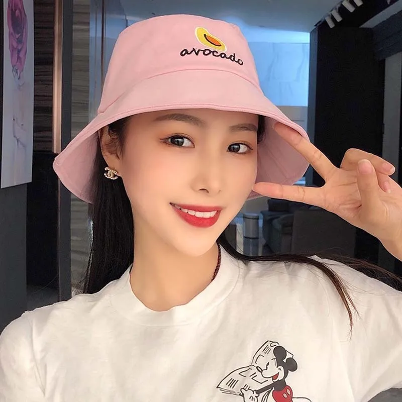 Корейская версия летней красивой шляпки в виде бассейна с вышивкой английском