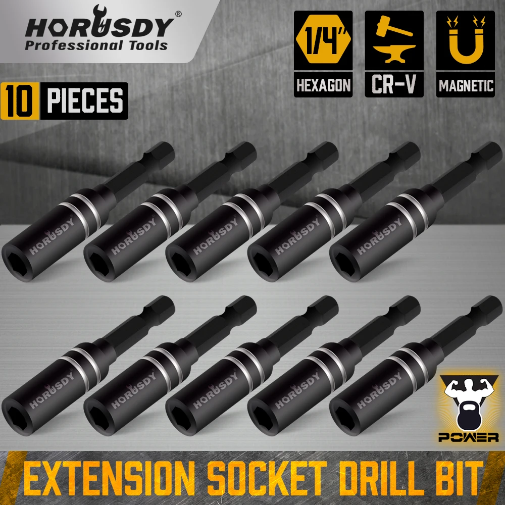 

Hot selling Magnetic Socket Wrench Socket Electric Drill Tool Accessories Auto Repair Tool Impact Extension 1/4