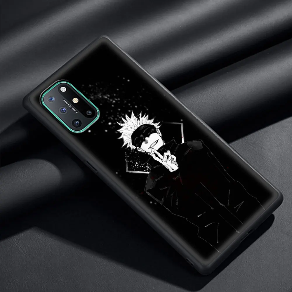 

Jujutsu Kaisen Anime Luxury Soft Phone Case Cover for OnePlus 9 9R 8T 8 7T 7 Pro Plus 5G Z Silicone Shockproof Coque Shell