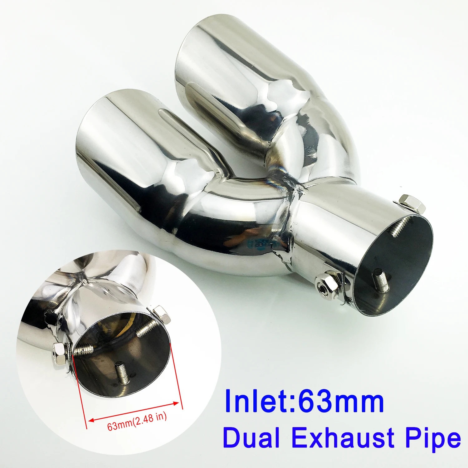 

Универсальный глушитель из стали, 63 мм, 2,5 дюйма