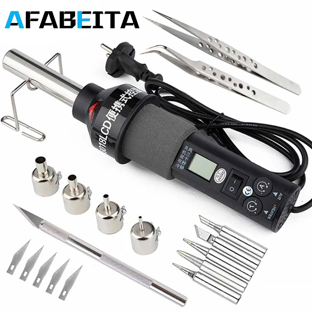 C AC 220V 450W Heat Guns 450 Degree LCD Adjustable Electronic Heat Hot Air Gun For 8018LCD Desoldering Soldering Station - Цвет: C