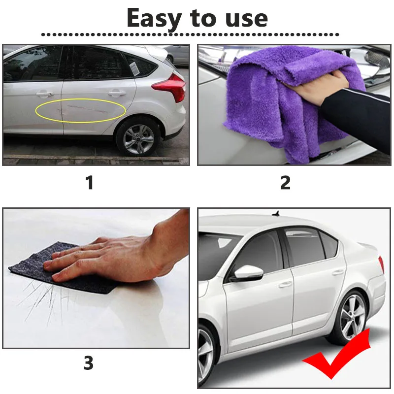 Инструмент для ремонта автомобильных царапин тряпки из наноматериала удаления