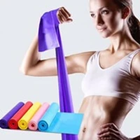 yoga pilates stretch resistance band exercise fitness band training elastic exercise fitness rubber 150cm natural rubber