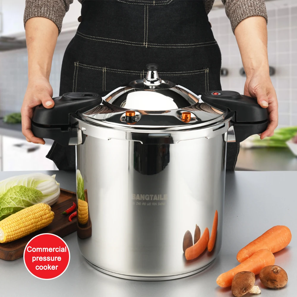

stainless steel Pressure cooker commercial soup pot stew kitchen cooking pot steamer pot Hotel restaurant large capacity pot