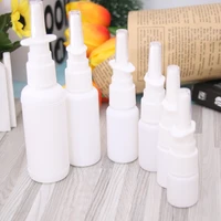 2pcs white empty plastic nose spray bottle nasal pump refillable spray bottles design for medical packaging portable bottles hot