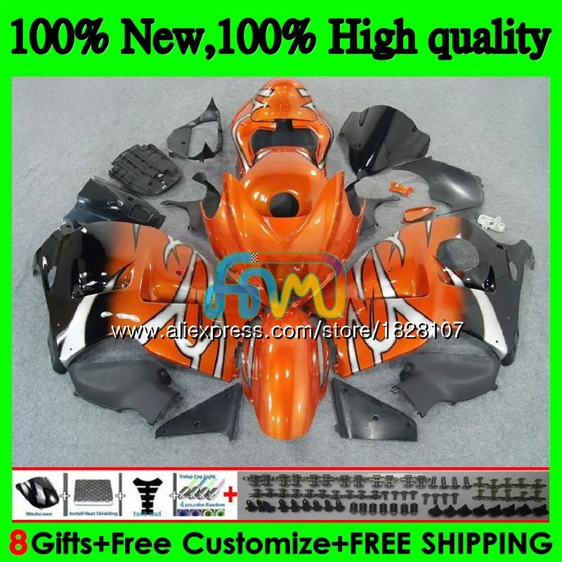 

GSXR-1300 For SUZUKI Hayabusa GSXR1300 96 02 03 04 05 Hot orange 06 07 49BS.53 GSXR 1300 2002 2003 2004 2005 2006 2007 Fairing