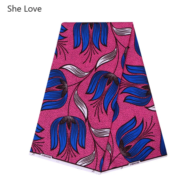 She Love Ankara африканская восковая ткань с цветочным принтом Binta настоящий воск