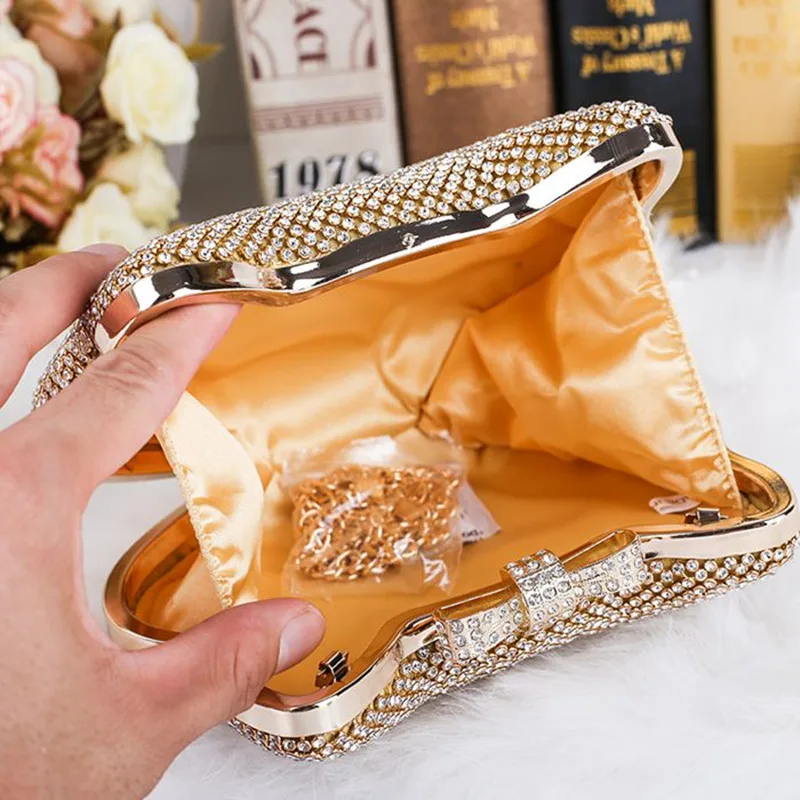 

New Cartoon Rhinestones Evening Bag Wedding Party Shoulderbag purse xy-1272