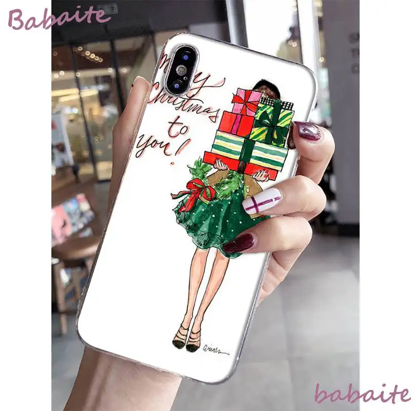 Babaite Новый год Рождество Санта-Клаус снег новинка чехлы для телефона iPhone 8 7 6 6S Plus X
