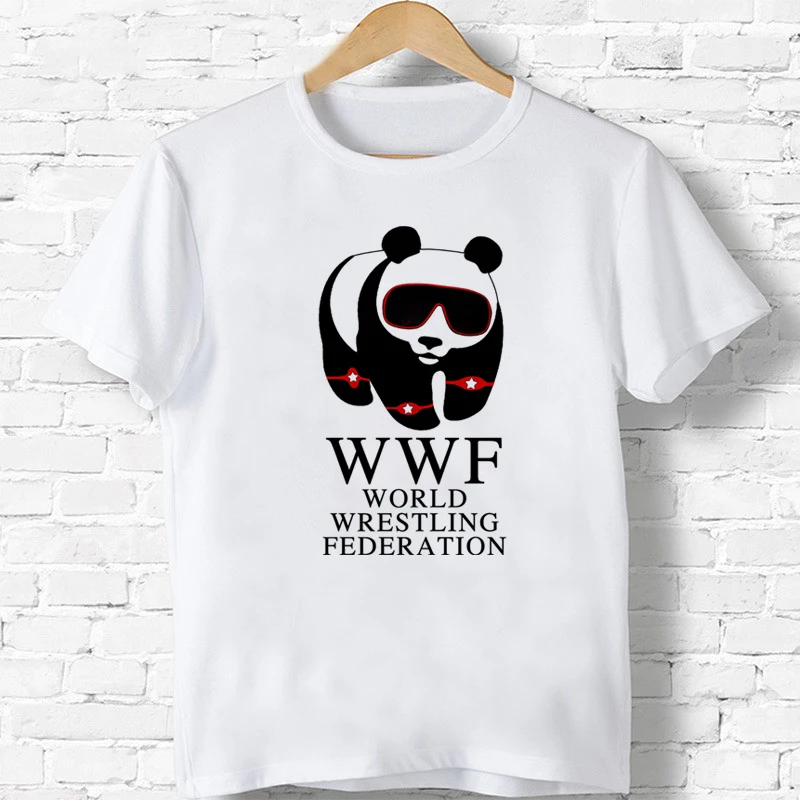 

Панда Wwf поступление Детское нижнее бельё с изображением героев мультфильмов, футболки Для детей, на лето, топы для мальчиков и девочек, футб...