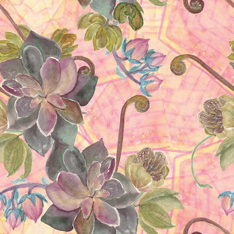 Полиэфирная ткань элегантный стиль цветочный принт четыре стороны стрейч платье