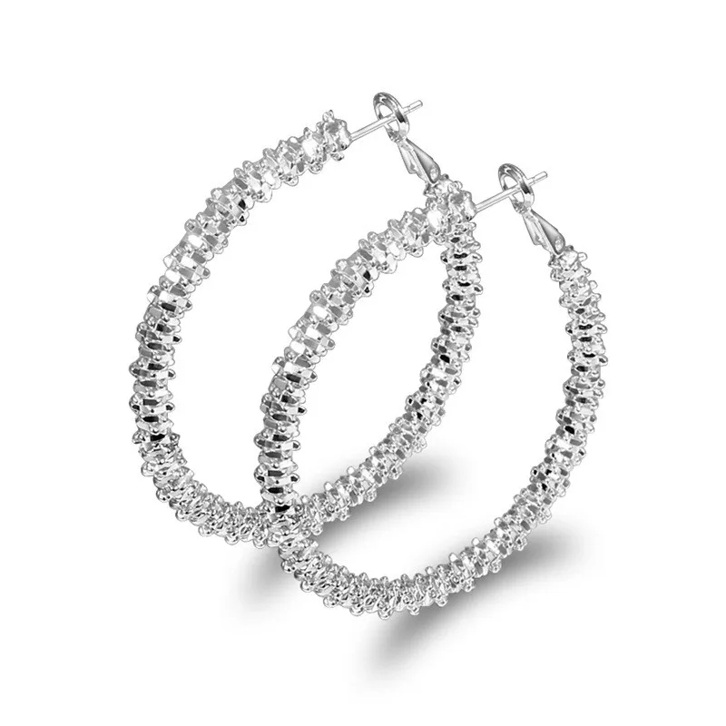 

Женские серьги-кольца из серебра 925 пробы