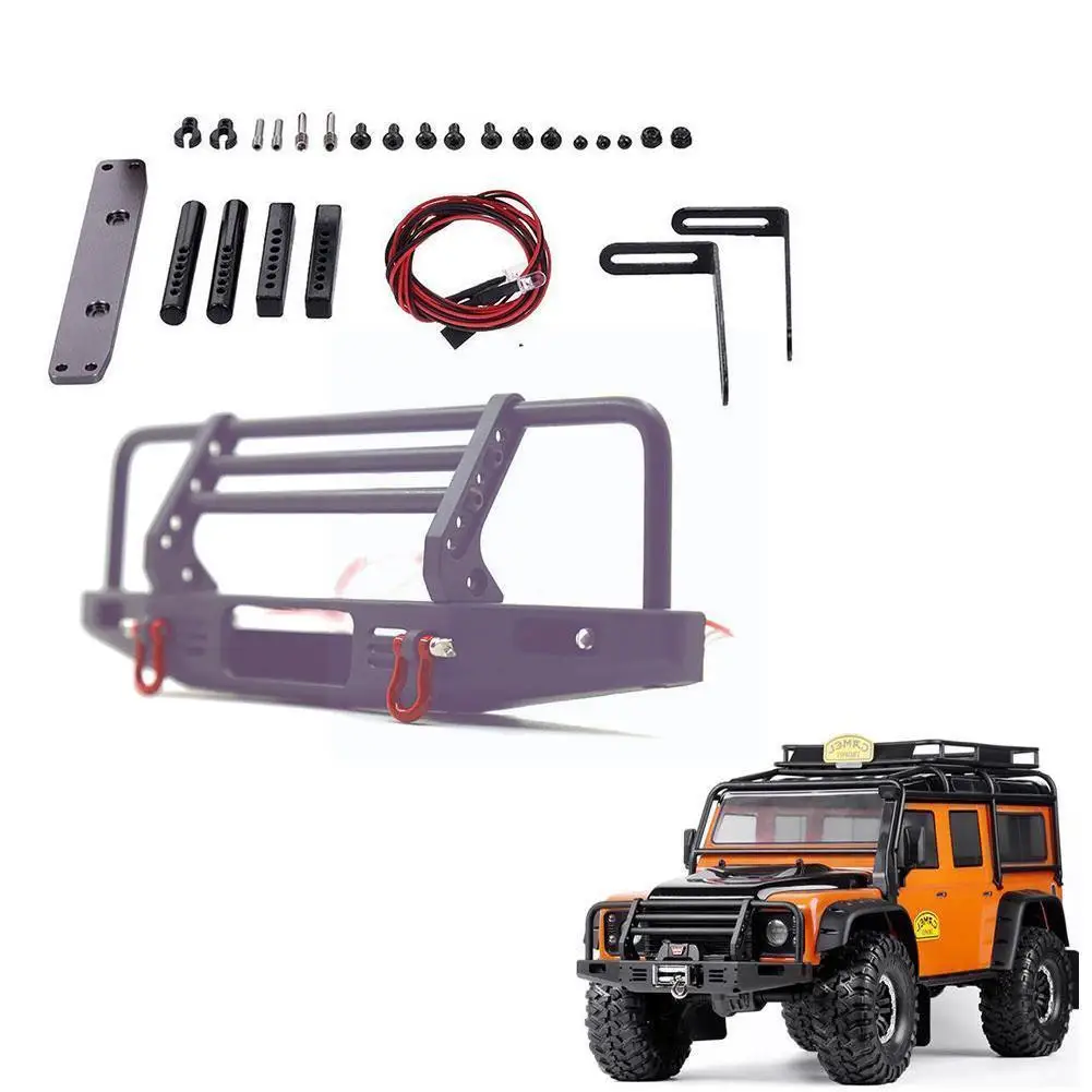 

Регулируемый металлический передний бампер для 1/10 RC Crawler Traxxas 90047 Defender SCX10 бампер 90046 Front SCX10 Axial TRX4 II N7P8