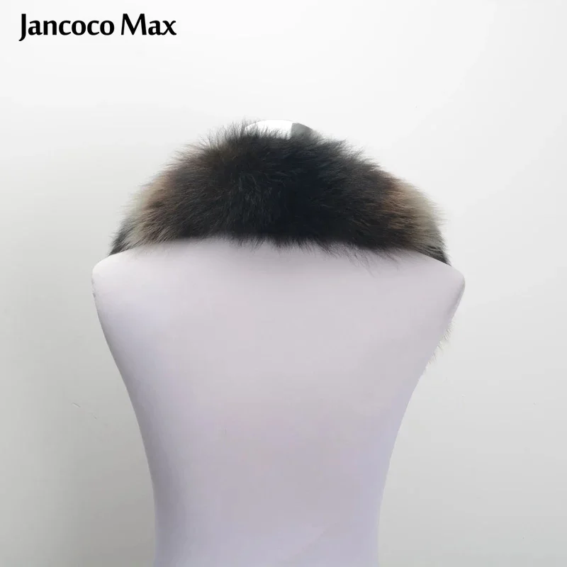 Jancoco Max Новый Воротник с отделкой из натурального Лисьего меха Зимний Теплый