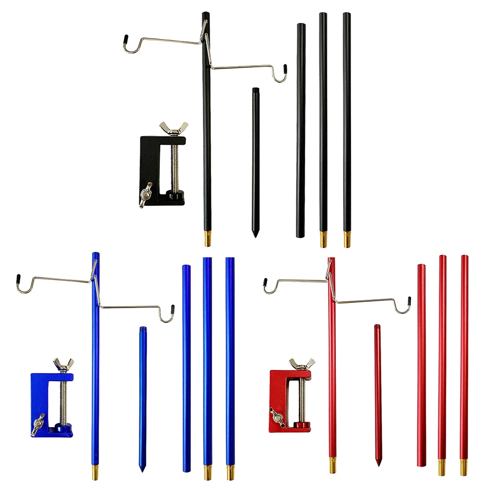 

Folding Lamp Pole Camping Table Light Pole Portable & Lightweight Aluminum Light Lamp Lantern Hanger For Outdoor Picnic Hiking