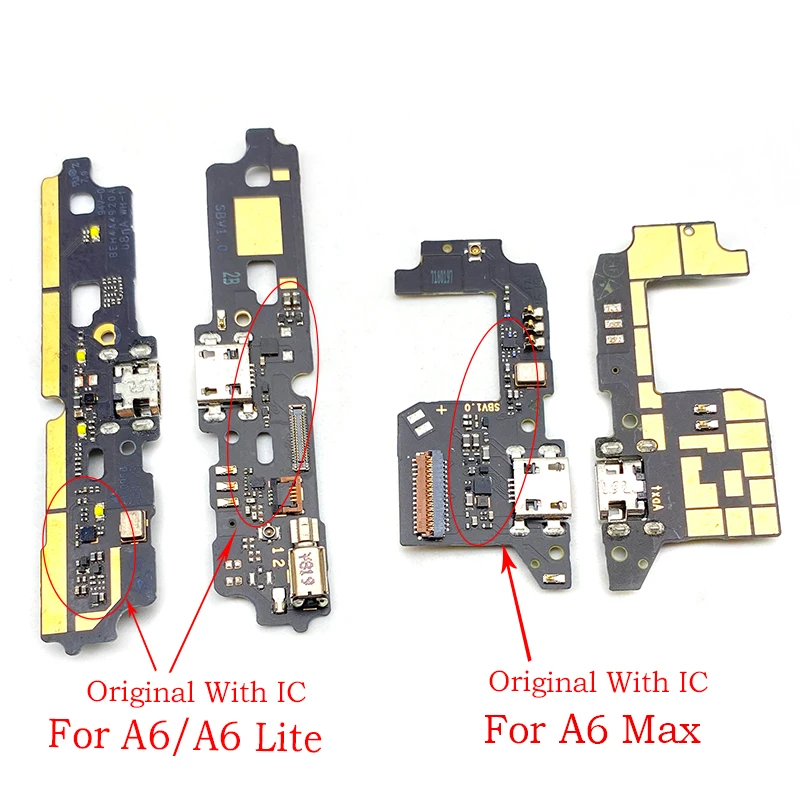Новый USB разъем для зарядки подключения док станции гибкий кабель ZTE Blade A6 Lite /