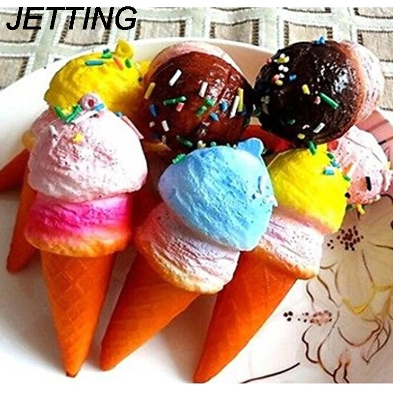 10 см милый мягкий большой конус мороженого медленно Восстанавливающий форму