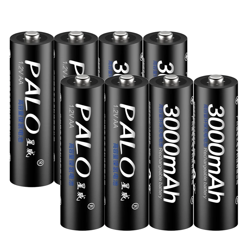 Аккумуляторные батарейки AA 6 шт. Ni MH 1 2 В 3000 мАч А чехол коробка|bateria bateria|aa rechargeable