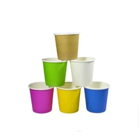 4oz 100ml disposable small paper cup mini dessert cups solid color home garden paper cups disposable cups disposable coffee cups