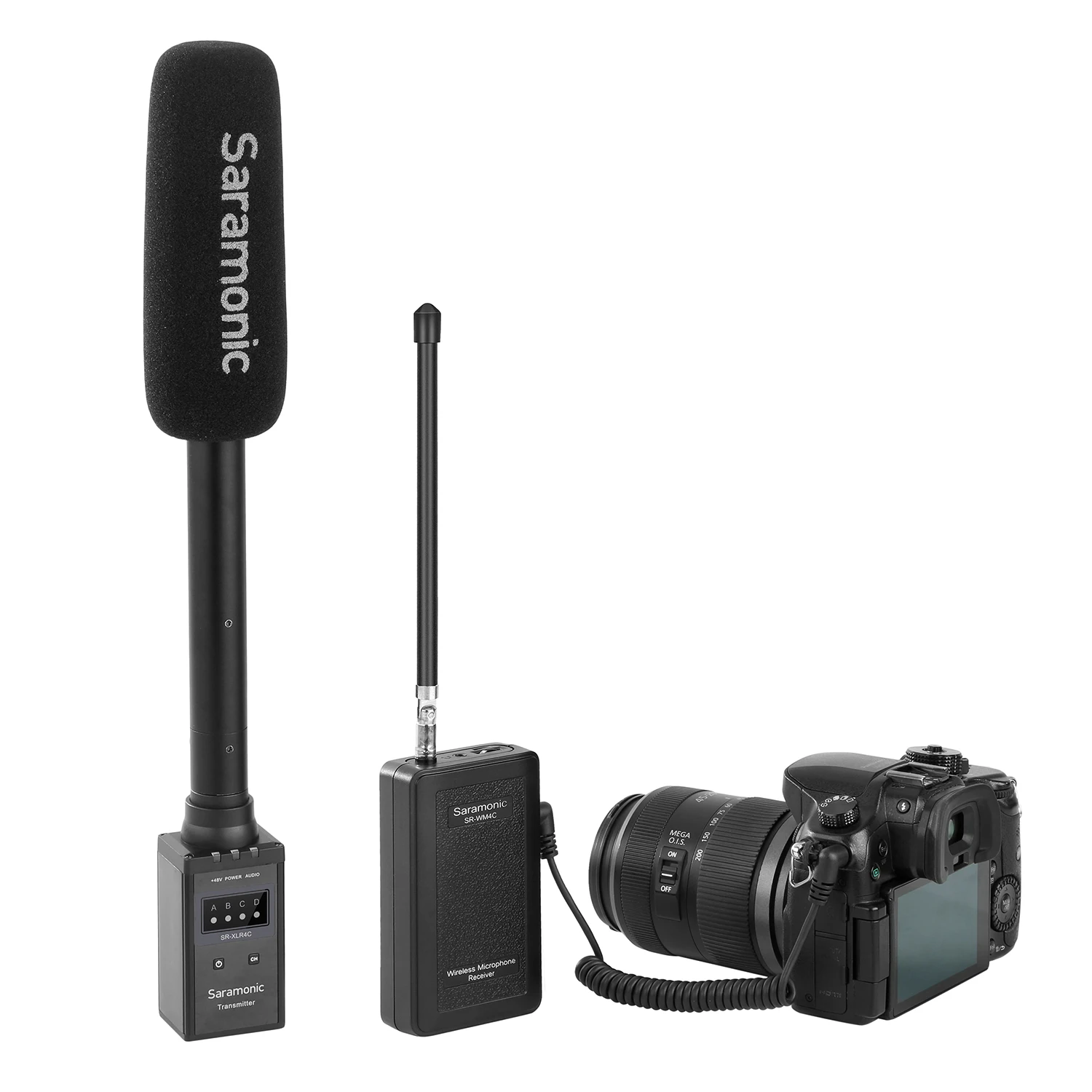 Беспроводная микрофонная система Saramonic SR-WM4CB VHF для DSLR-камер видеокамер интервью