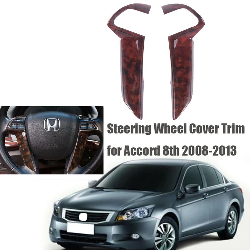 

Украшение на руль автомобиля, Обложка обода, отделка, наклейки для Honda Accord 8 2008-2013, автомобильные молдинги, Стайлинг